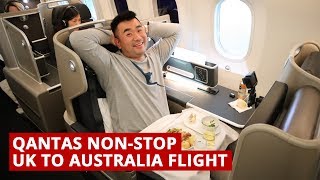 QANTAS B787 NONSTOP UK to AUSTRALIA Flight [upl. by Ennyroc]