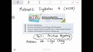 Bab 9 Matematik Tingkatan 4 KSSMPart 1 Peristiwa Bergabung [upl. by Brenden668]