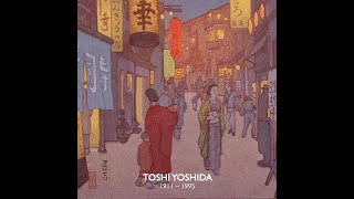 Ukiyoe woodblocks prints by Toshi Yoshida Animated video [upl. by Aicertal]