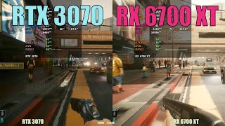 RTX 3070 vs RX 6700 XT  1080p gaming [upl. by Lenzi]