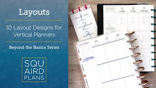 10 Layout Designs for Vertical Planners  Beyond the Basics  Happy Planner Vertical [upl. by Crowley]