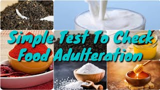 Simple Test To Check Food Adulteration [upl. by Vihs11]