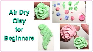 Air Dry Clay for Beginners  You can Use Many Molds [upl. by Effie520]