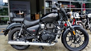 2021 Royal Enfield Meteor 350  Stellar Black  Walkaround Review  2021 Royal Enfield Meteor 350 [upl. by Eneleahcim61]