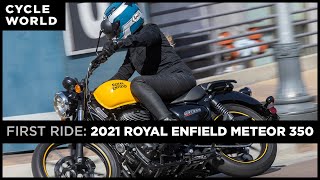 2021 Royal Enfield Meteor 350 First Ride Review [upl. by Nerrat]