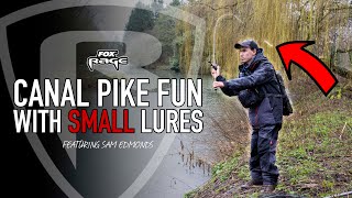 HOW TO CATCH CANAL PIKE WITH SMALL LURES UK canal fishing for pike [upl. by Asiole]