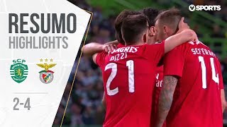 Highlights  Resumo Sporting 24 Benfica Liga 1819 20 [upl. by Valle]