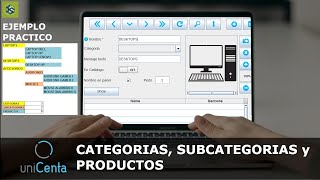 Unicenta oPOS Categorías Subcategorías y Productos [upl. by Eenerb]