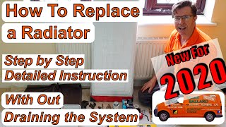 How to Replace a Radiator with out draining the system [upl. by Uyerta]