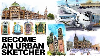 Get Started With Urban Sketching NOW  5 Practical Steps 👣 [upl. by Aphra]