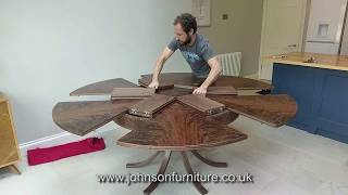 Assembling an Expanding Circular Dining Table [upl. by Necila425]