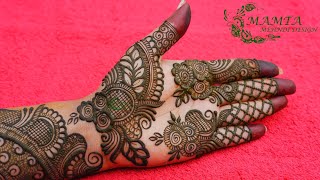 Beautiful Style Mehndi Design 2021  Simple Arabic Mehndi Design  Front Hand [upl. by Fulviah]