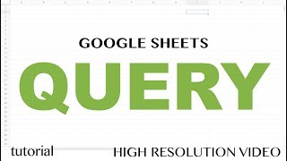 Google Sheets QUERY Function Tutorial  SELECT WHERE LIKE AND OR LIMIT statements  Part 1 [upl. by Sand154]