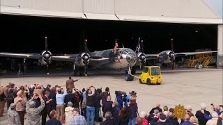 Restored B29 takes to the air [upl. by Avery]