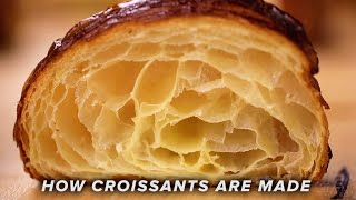 How Croissants Are Made • Tasty [upl. by Xonk470]