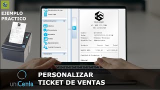 Unicenta oPOS Personalizar Ticket de Ventas [upl. by Brookhouse]