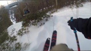 CRAZY SKIER ESCAPES SKI PATROL [upl. by Suoirrad807]