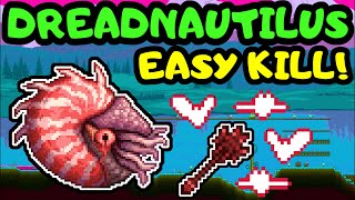 TERRARIA EASY DREADNAUTILUS FARMING Terraria Blood Moon Dread Nautilus Guide Easy Sanguine Staff [upl. by Aivirt]