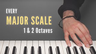 All 12 Major Scales  Just the Fingerings [upl. by Lombardo]