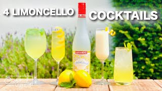 4 LIMONCELLO Cocktails  Cocktail Recipes [upl. by Inimak986]