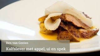 Kalfslever met spek ui en appel [upl. by Aneloc]