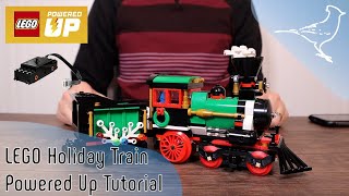 Powered Up Motorization of Lego Winter Holiday Train  Tutorial [upl. by Jone730]