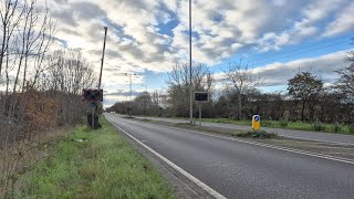 Oswestry A5 Level Crossing Shropshire 16112024 [upl. by Fusuy164]