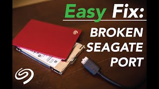 Fix a Broken Seagate External Hard Drive Port [upl. by Anatniuq]