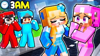 Crystal is SLEEPWALKING At 3AM In Minecraft [upl. by Naehgem673]