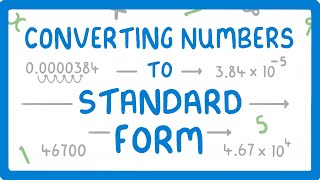 How to Convert Number into Standard Form Part 24 [upl. by Lombardi]