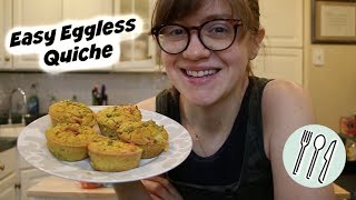 Easy Eggless Quiche Recipe [upl. by Ardelis366]