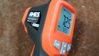 Harbor Freight Ames Professional IR12 NonContact Infrared Thermometer Review amp Comparison [upl. by Lionel]