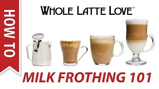 Milk Frothing for Beginners [upl. by Ettevad]