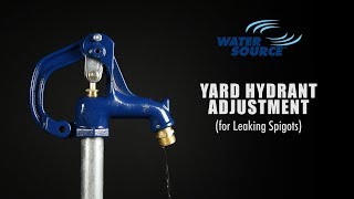 How To Adjust Leaking Water Source Frost Proof Yard Hydrant [upl. by Mighell]