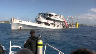 Kittiwake Sinking  Grand Cayman  5th Jan 2011 234PM [upl. by Aihsotal696]