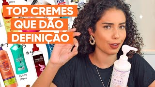 TOP 7 CREMES QUE DÃO MAIS DEFINIÇÃO PRO CABELO CACHEADO JULIANA LOUISE [upl. by Tabber]