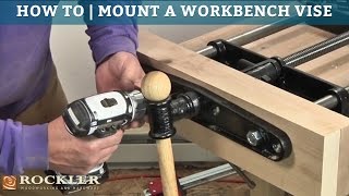 How to Mount a Workbench Vise [upl. by Lajes]