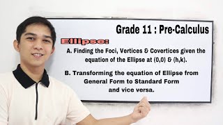 PreCalculus  Conic Sections  ELLIPSE [upl. by Corley]