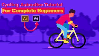 Cycling Animation Tutorial for COMPLETE Beginners  After Effects Tutorial [upl. by Cirre382]