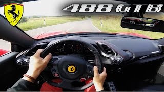 Ferrari 488 GTB 780HP POV Test Drive Acceleration amp SOUND on AUTOBAHN by VOS Performance [upl. by Tomkiel60]