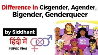 Difference in Cisgender Agender Bigender and Genderqueer explained Why these terms matter UPSC [upl. by Fannie85]