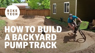 How to build a backyard pump track [upl. by Renny]