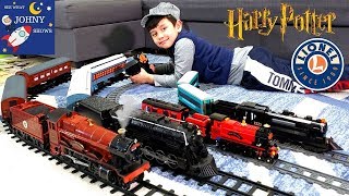 Johny Unboxes New Lionel Hogwarts Express Train Toy  Hogwarts Express Crashes With Polar Express [upl. by Nwahsirhc616]