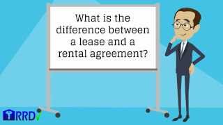 Landlord IQ Whats the Difference Between a Rental Agreement and a Lease [upl. by Anawqahs89]