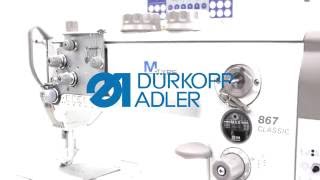 SERVICE VIDEO  Dürkopp Adler cl 867  Basic settings KFA quotVERSION 2quot [upl. by Ahsilek828]