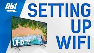 How To Set Up Internet On Your Samsung TV  WiFi [upl. by Goltz]