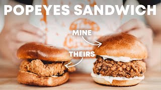 Popeyes Crispy Chicken Sandwich [upl. by Annamarie]