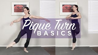 Pique Turn Basics for Ballet [upl. by Ahsekam]