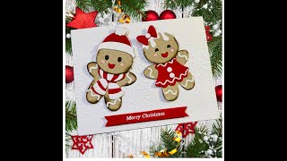 Spellbinders Dancin Gingerbread amp Monoline Stars Embossing Folder [upl. by Tobias]