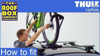 Thule UpRide Roof bike rack  How to fit [upl. by Samal437]